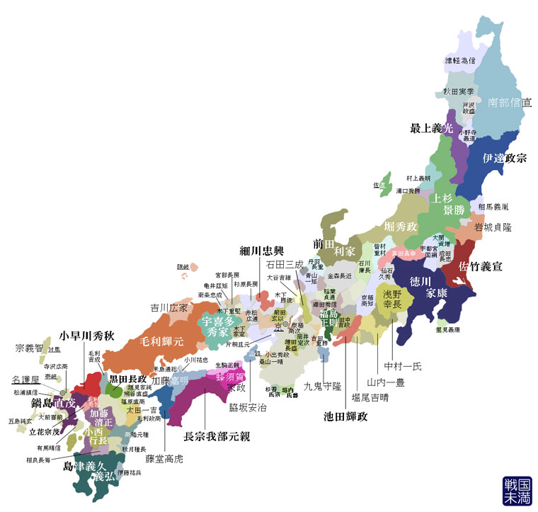 慶長前期_日本全国地図