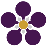 剣梅鉢（加賀梅鉢）カラフル紫